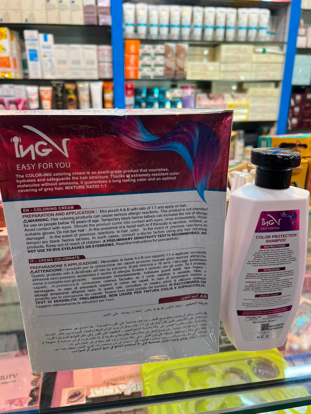 ING-V  COLORING CREAM HAIR COLOR