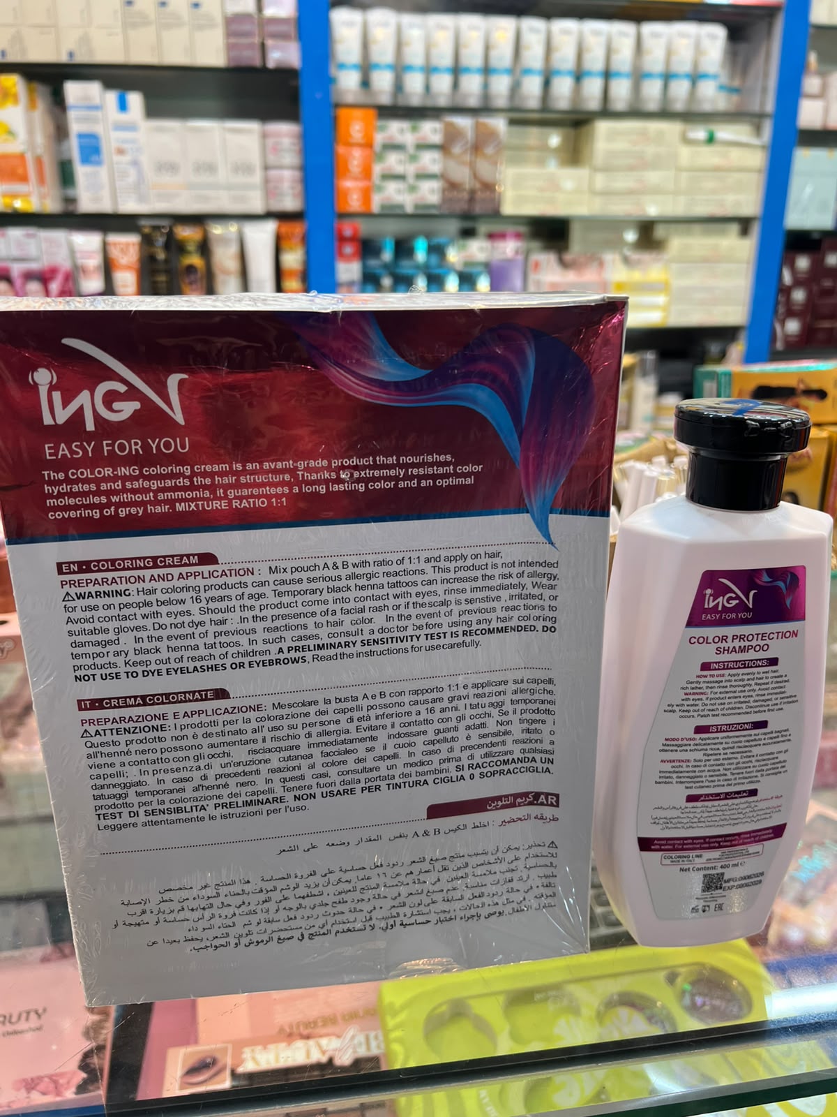 ING-V  COLORING CREAM HAIR COLOR